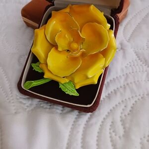 Yellow Flower Brooch